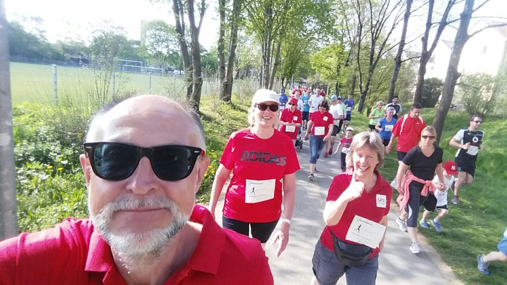 Die SPD Ditzingen beim Laufen
