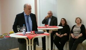Hans Beerstecher beim SPD Neujahrsempfang